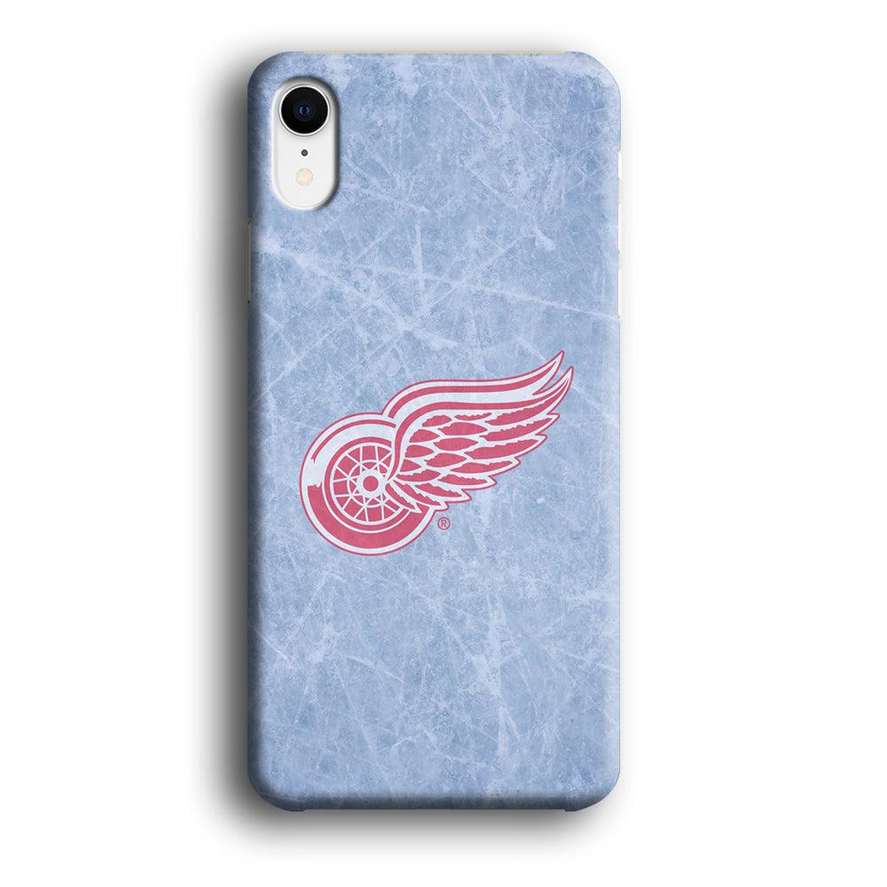 Hockey Detroit Red Wings NHL 001 iPhone XR Case-Plastic / Full Wrap (3D Case)-Xtracase