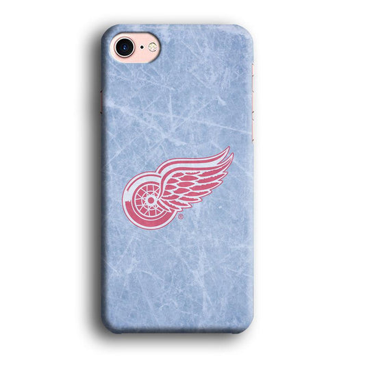 Hockey Detroit Red Wings NHL 001 iPhone 8 Case-Plastic / Full Wrap (3D Case)-Xtracase