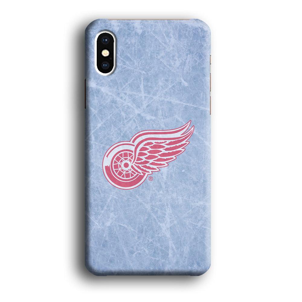 Hockey Detroit Red Wings NHL 001 iPhone X Case-Plastic / Full Wrap (3D Case)-Xtracase