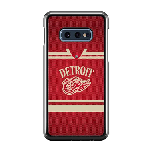 Hockey Detroit Red Wings NHL 002 Samsung Galaxy S10E Case-Plastic / Full Wrap (3D Case)-Xtracase
