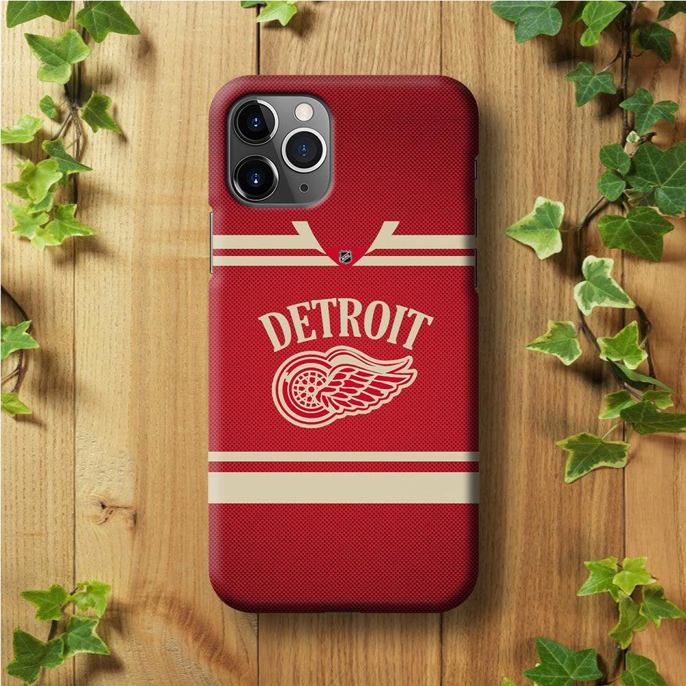 Hockey Detroit Red Wings NHL 002 iPhone 11 Pro Case-Plastic / Full Wrap (3D Case)-Xtracase