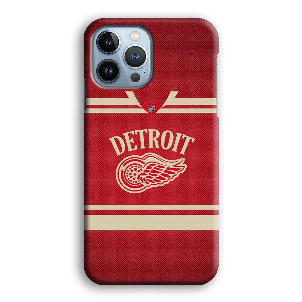 Hockey Detroit Red Wings NHL 002 iPhone 13 Pro Case-Plastic / Full Wrap (3D Case)-Xtracase