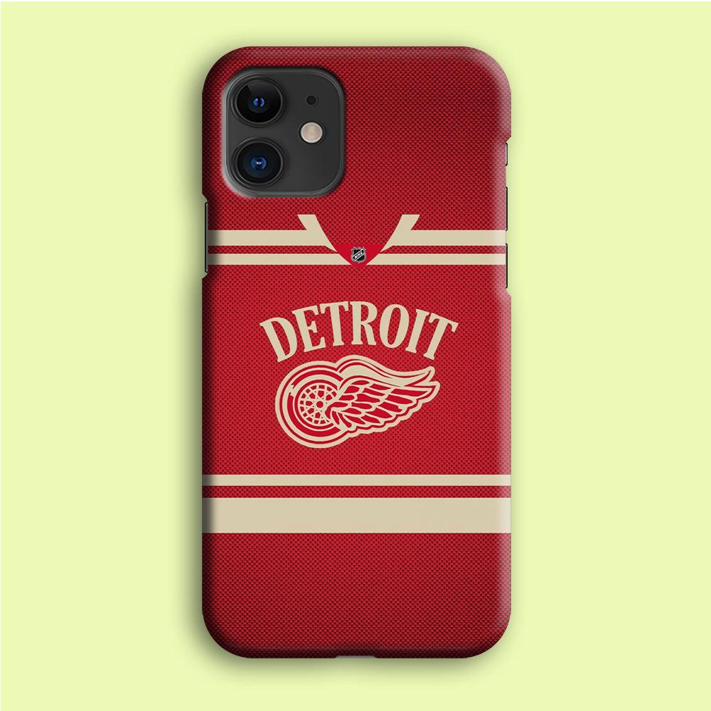 Hockey Detroit Red Wings NHL 002 iPhone 12 Mini Case-Plastic / Full Wrap (3D Case)-Xtracase