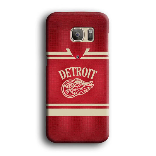 Hockey Detroit Red Wings NHL 002 Samsung Galaxy S7 Edge Case-Plastic / Full Wrap (3D Case)-Xtracase
