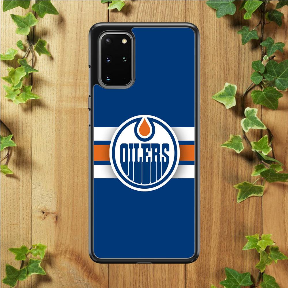 Hockey Edmonton Oilers NHL 001 Samsung Galaxy S20 Plus Case-Rubber / White (2D Case)-Xtracase