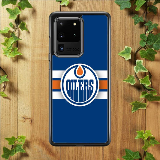 Hockey Edmonton Oilers NHL 001 Samsung Galaxy S20 Ultra Case-Plastic / Full Wrap (3D Case)-Xtracase