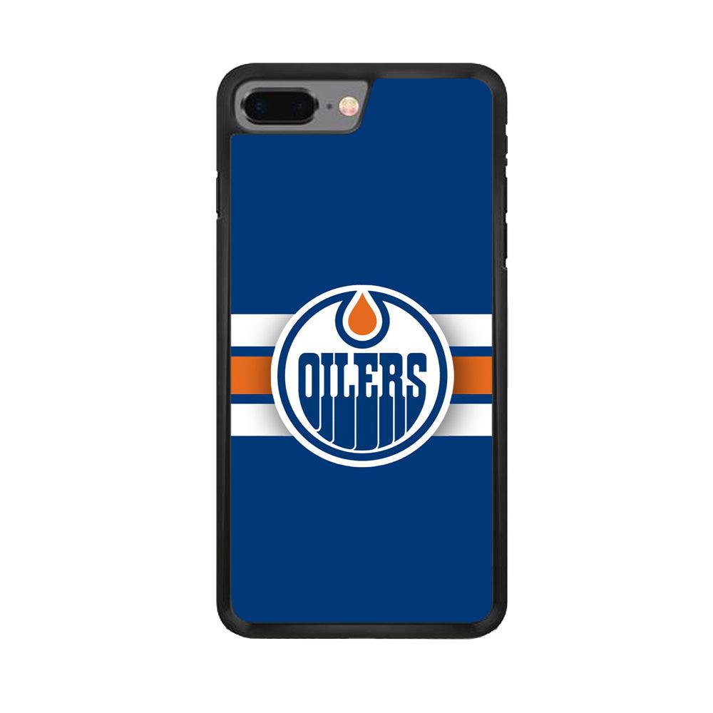Hockey Edmonton Oilers NHL 001 iPhone 7 Plus Case-Rubber / Black (2D Case)-Xtracase