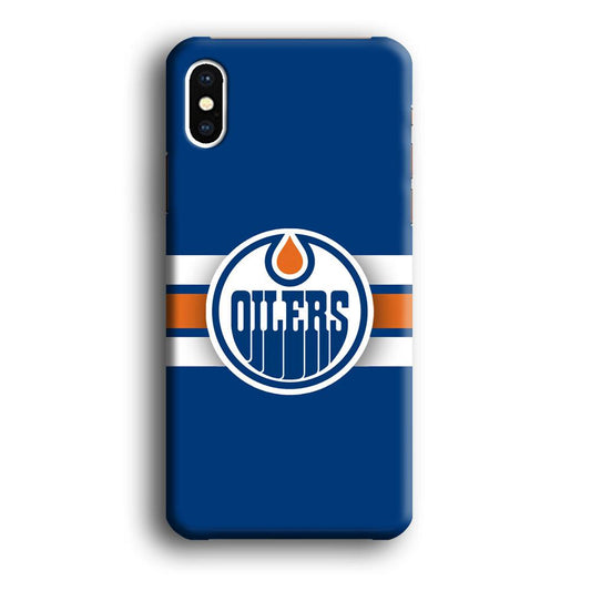 Hockey Edmonton Oilers NHL 001 iPhone Xs Case-Plastic / Full Wrap (3D Case)-Xtracase