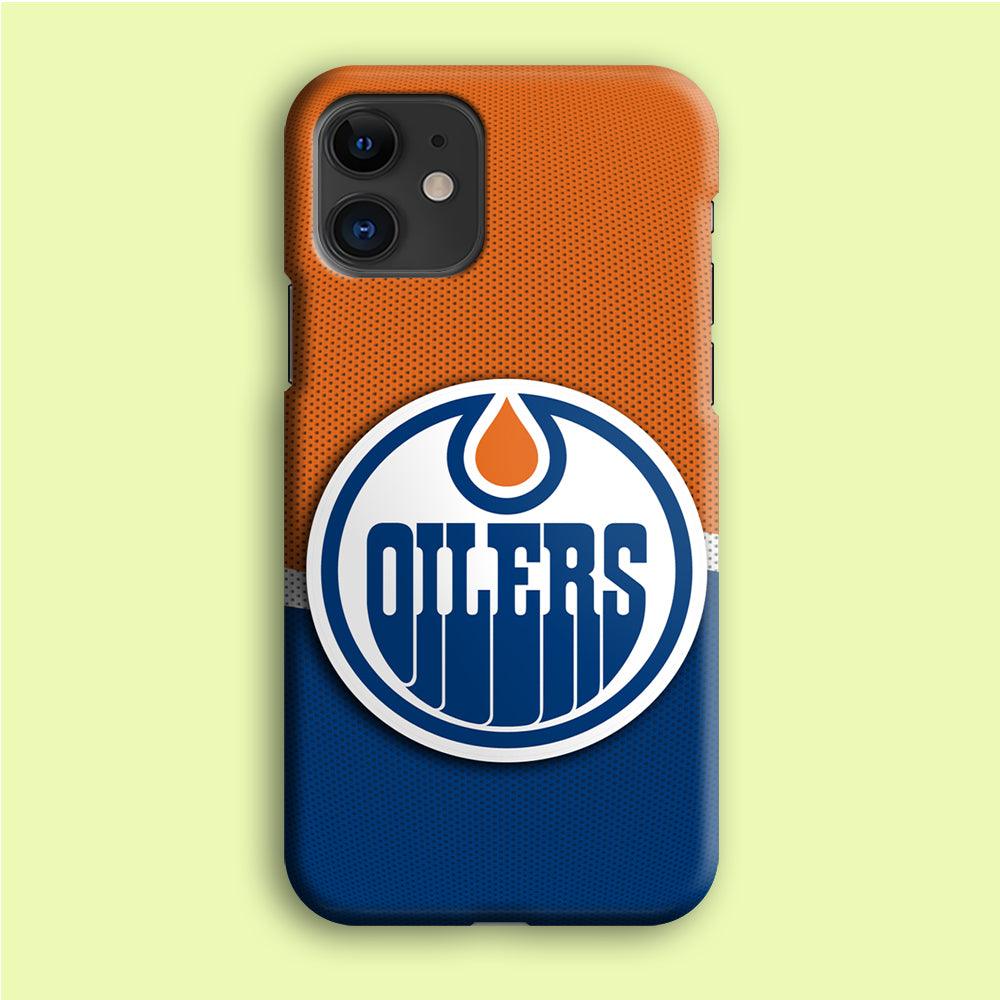 Hockey Edmonton Oilers NHL 002 iPhone 12 Case-Plastic / Full Wrap (3D Case)-Xtracase