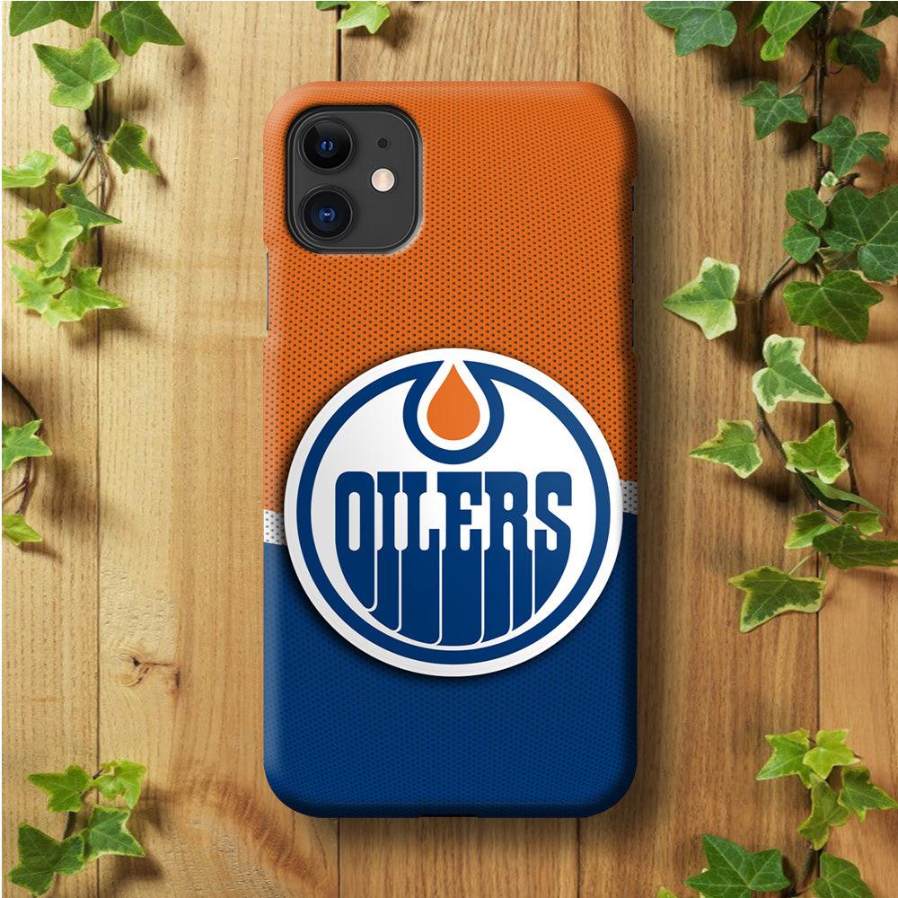 Hockey Edmonton Oilers NHL 002 iPhone 11 Case-Plastic / Full Wrap (3D Case)-Xtracase
