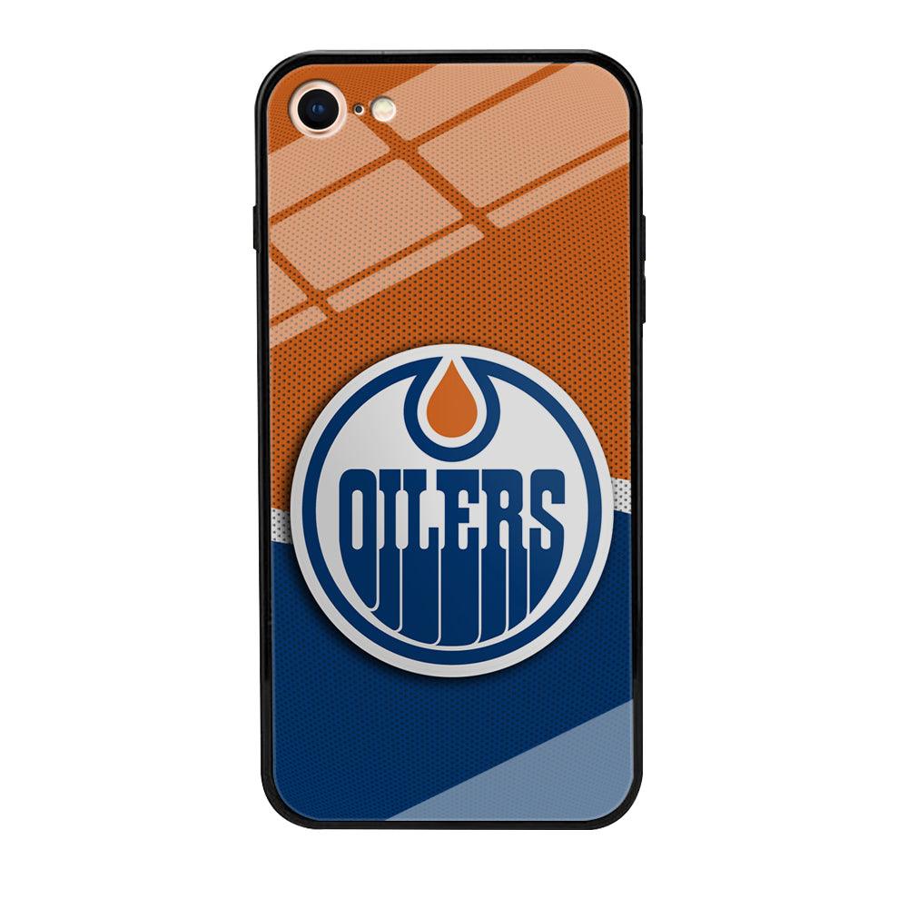 Hockey Edmonton Oilers NHL 002 iPhone 8 Case-Tempered Glass Case-Xtracase