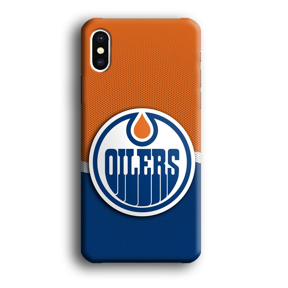 Hockey Edmonton Oilers NHL 002 iPhone Xs Case-Plastic / Full Wrap (3D Case)-Xtracase