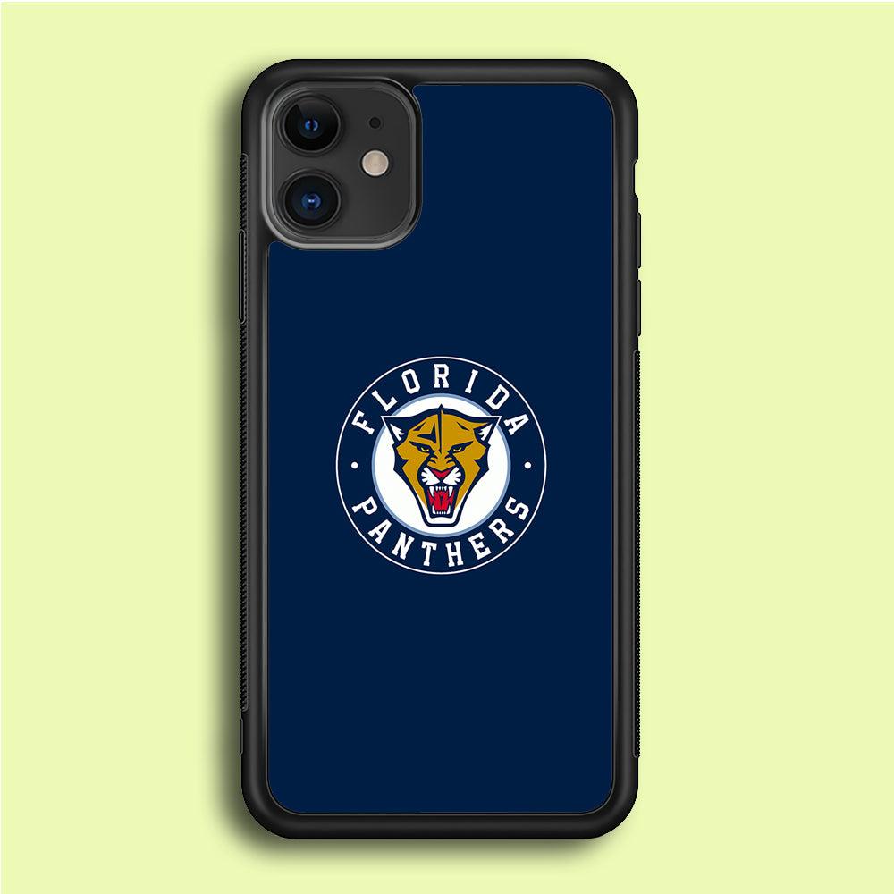 Hockey Florida Panthers NHL 001 iPhone 12 Mini Case-Rubber / Black (2D Case)-Xtracase