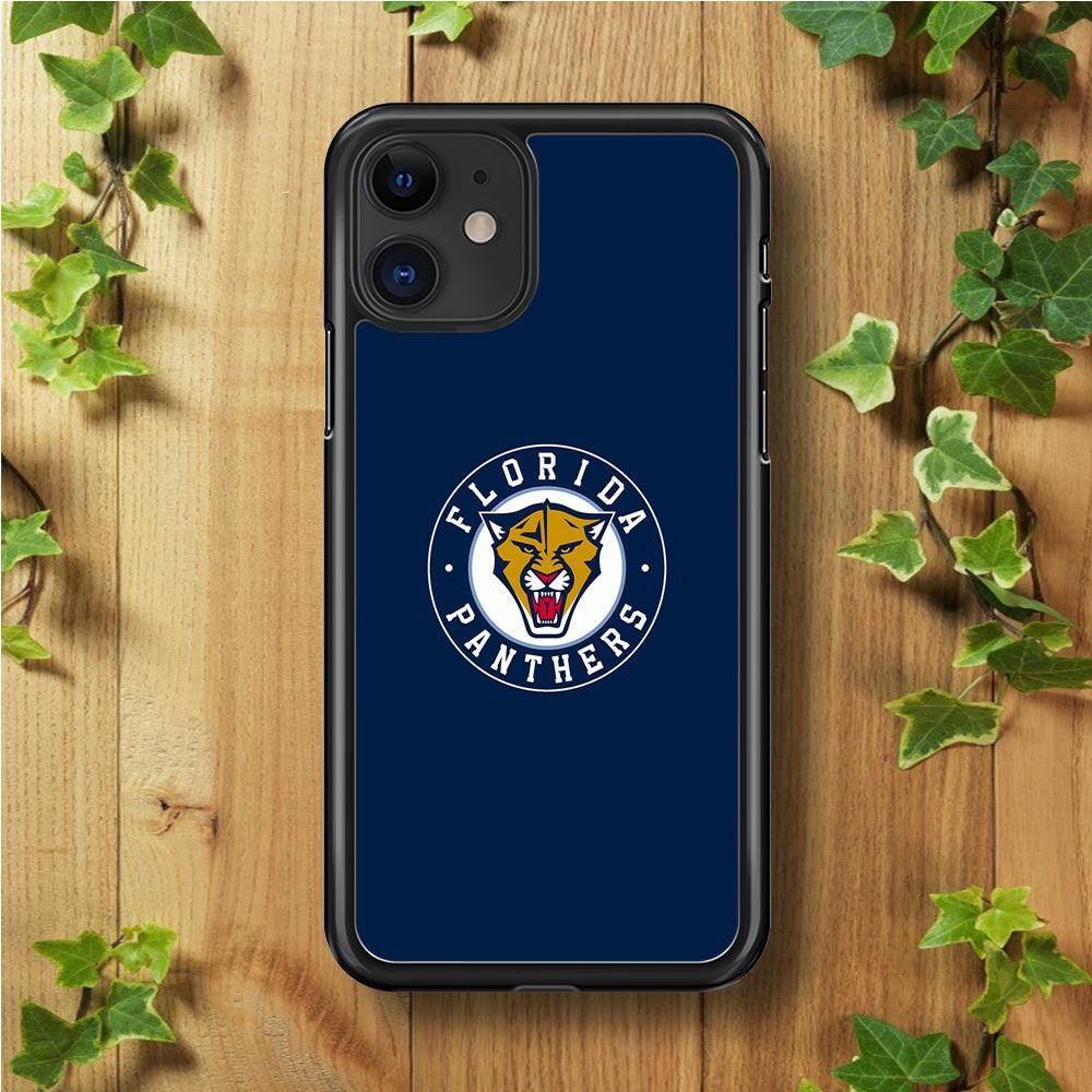 Hockey Florida Panthers NHL 001 iPhone 11 Case-Rubber / Black (2D Case)-Xtracase