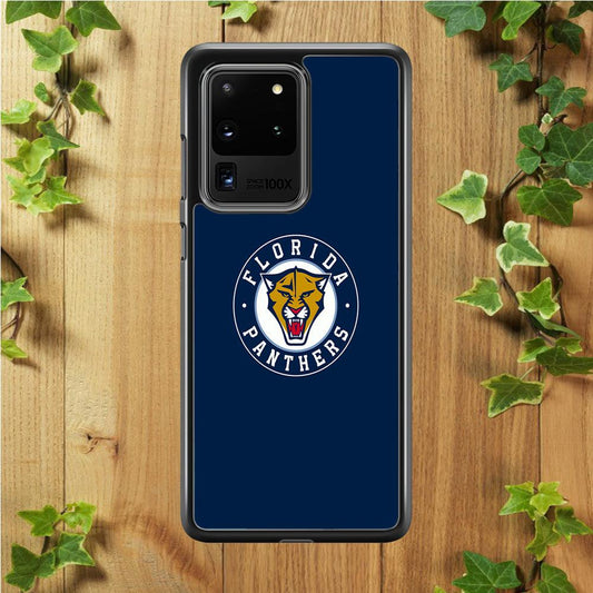 Hockey Florida Panthers NHL 001 Samsung Galaxy S20 Ultra Case-Rubber / White (2D Case)-Xtracase