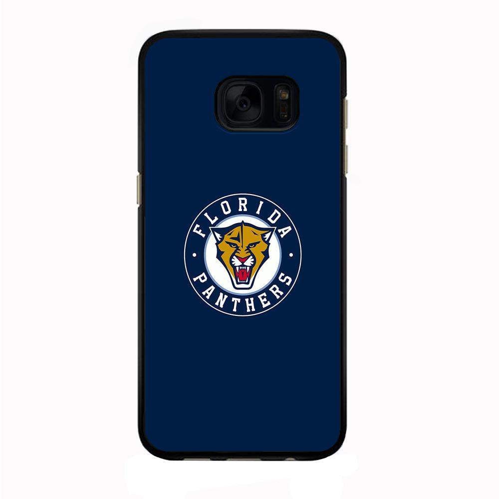Hockey Florida Panthers NHL 001 Samsung Galaxy S7 Edge Case-Rubber / Black (2D Case)-Xtracase
