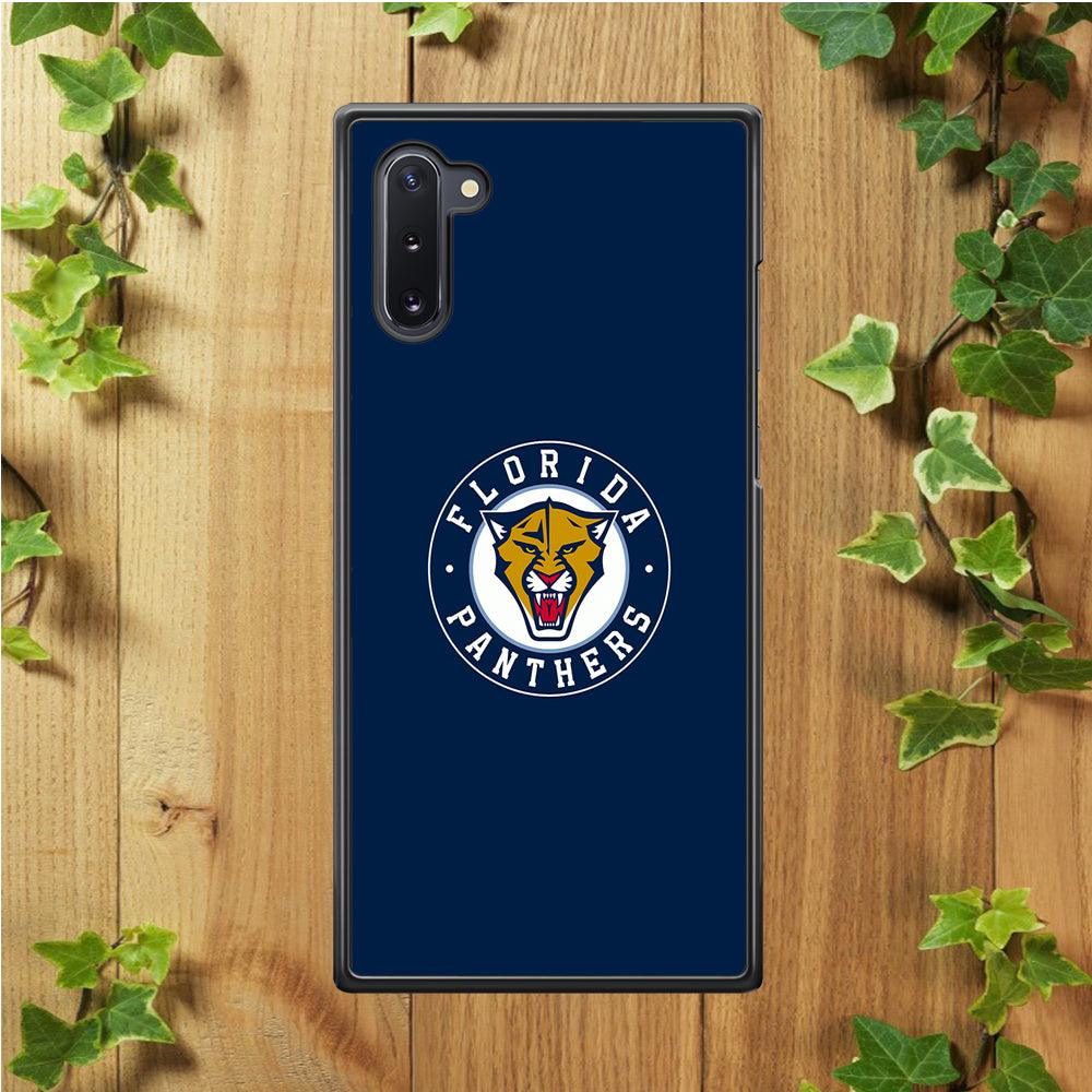 Hockey Florida Panthers NHL 001 Samsung Galaxy Note 10 Case-Rubber / Black (2D Case)-Xtracase