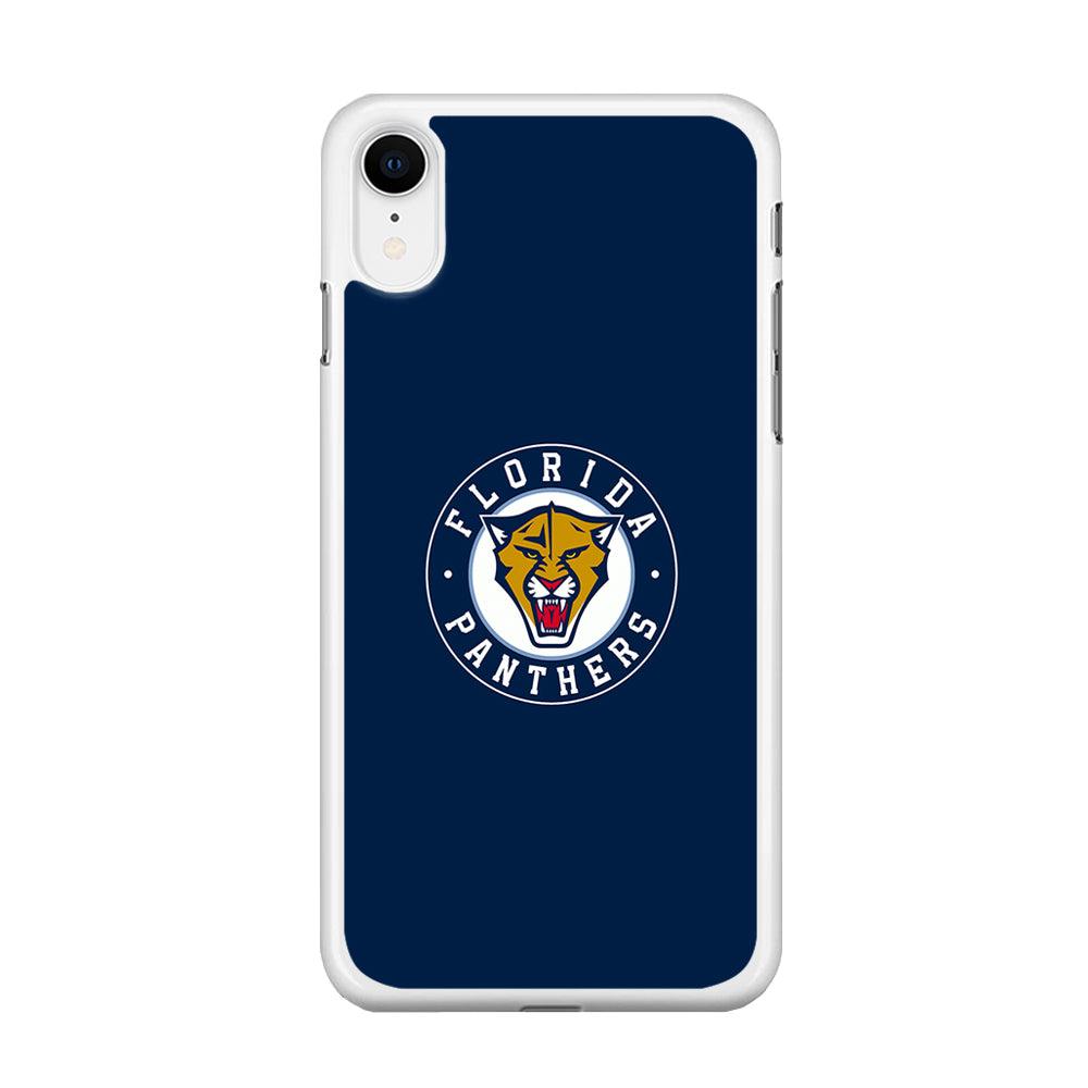Hockey Florida Panthers NHL 001 iPhone XR Case-Rubber / White (2D Case)-Xtracase