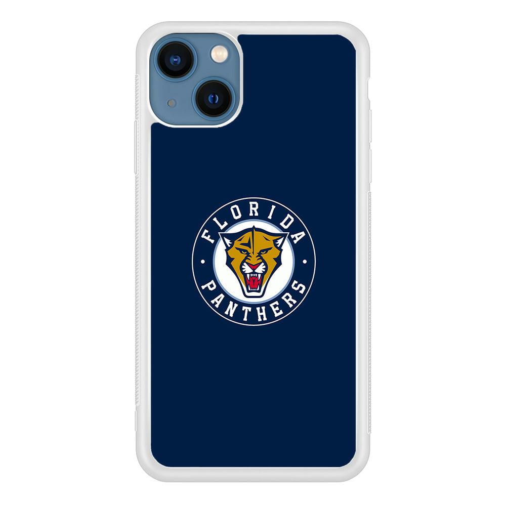Hockey Florida Panthers NHL 001 iPhone 13 Mini Case-Rubber / White (2D Case)-Xtracase