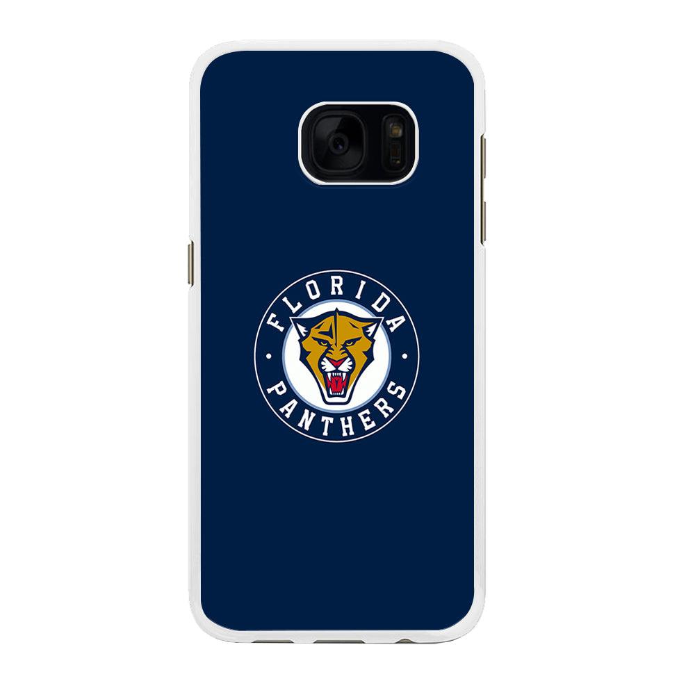 Hockey Florida Panthers NHL 001 Samsung Galaxy S7 Edge Case-Rubber / White (2D Case)-Xtracase