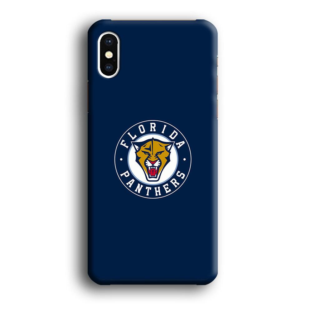 Hockey Florida Panthers NHL 001 iPhone Xs Max Case-Plastic / Full Wrap (3D Case)-Xtracase