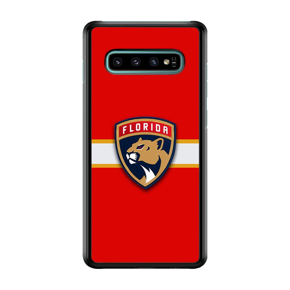 Hockey Florida Panthers NHL 002 Samsung Galaxy S10 Case-Plastic / Full Wrap (3D Case)-Xtracase