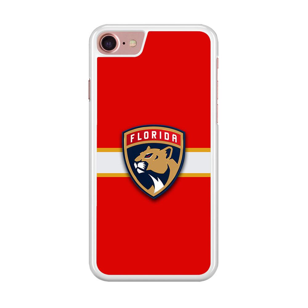 Hockey Florida Panthers NHL 002 iPhone SE 2020 Case-Rubber / White (2D Case)-Xtracase