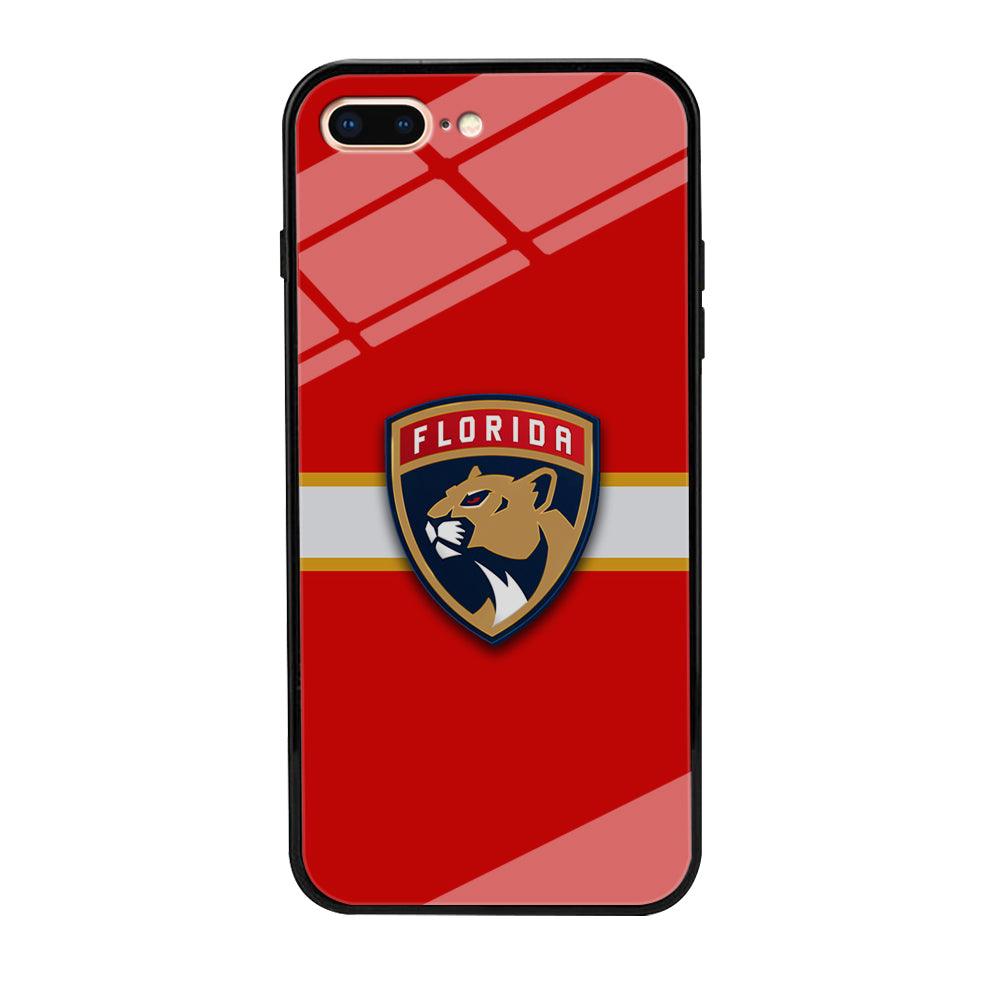 Hockey Florida Panthers NHL 002 iPhone 7 Plus Case-Tempered Glass Case-Xtracase