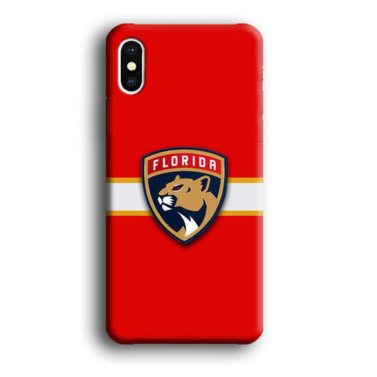Hockey Florida Panthers NHL 002 iPhone X Case-Plastic / Full Wrap (3D Case)-Xtracase