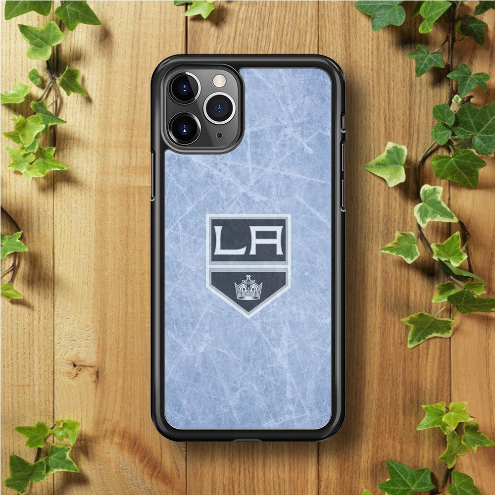 Hockey Los Angeles Kings NHL 001 iPhone 11 Pro Case-Rubber / Black (2D Case)-Xtracase