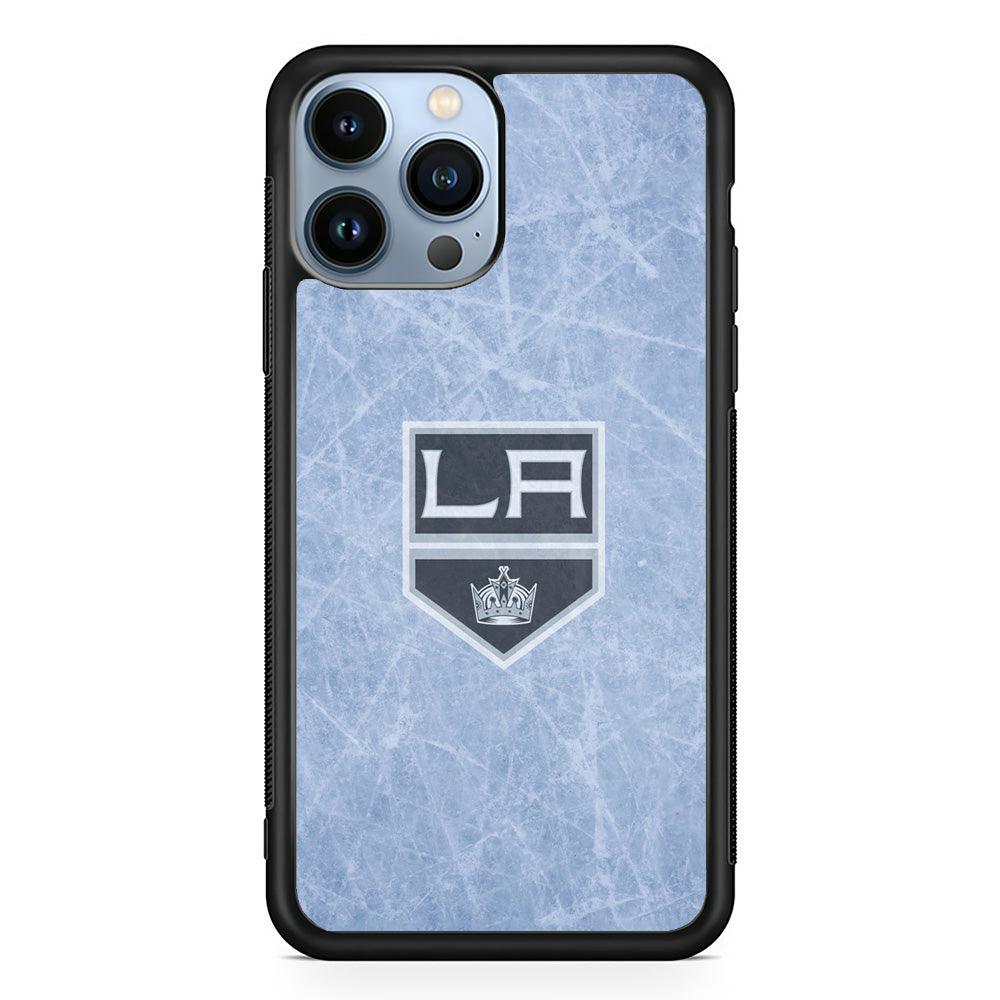 Hockey Los Angeles Kings NHL 001 iPhone 13 Pro Case-Rubber / Black (2D Case)-Xtracase