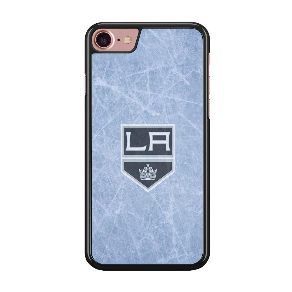 Hockey Los Angeles Kings NHL 001 iPhone SE 2020 Case-Rubber / Black (2D Case)-Xtracase