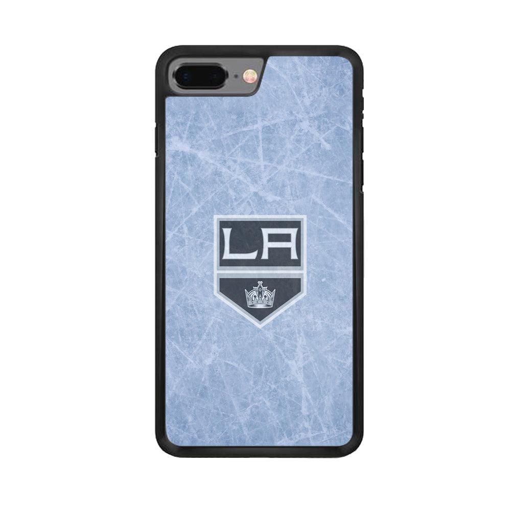 Hockey Los Angeles Kings NHL 001 iPhone 7 Plus Case-Rubber / Black (2D Case)-Xtracase