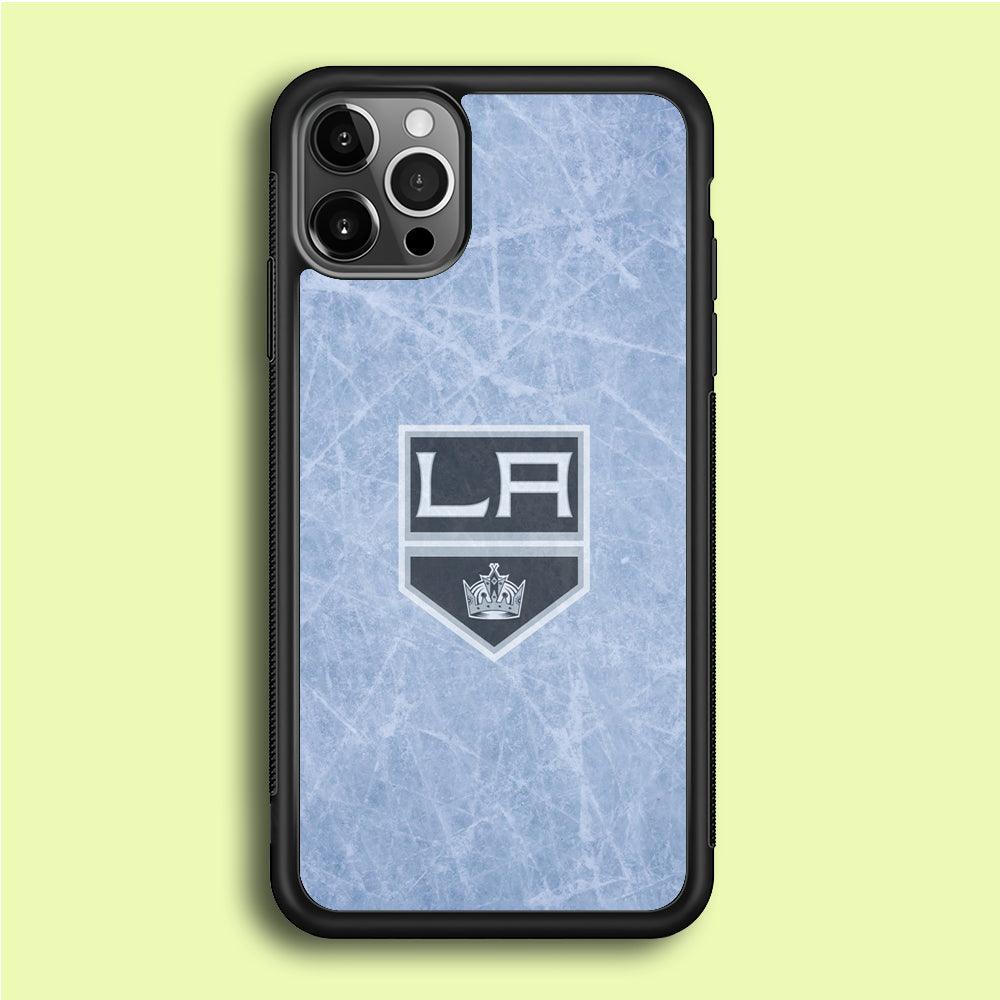 Hockey Los Angeles Kings NHL 001 iPhone 12 Pro Case-Rubber / Black (2D Case)-Xtracase
