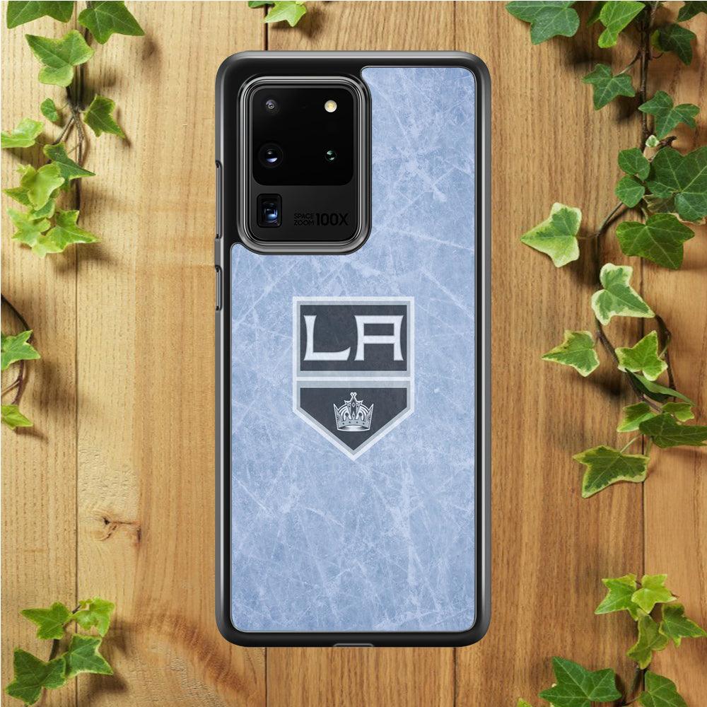 Hockey Los Angeles Kings NHL 001 Samsung Galaxy S20 Ultra Case-Rubber / Black (2D Case)-Xtracase