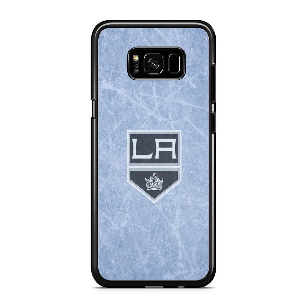 Hockey Los Angeles Kings NHL 001 Samsung Galaxy S8 Case-Rubber / Black (2D Case)-Xtracase