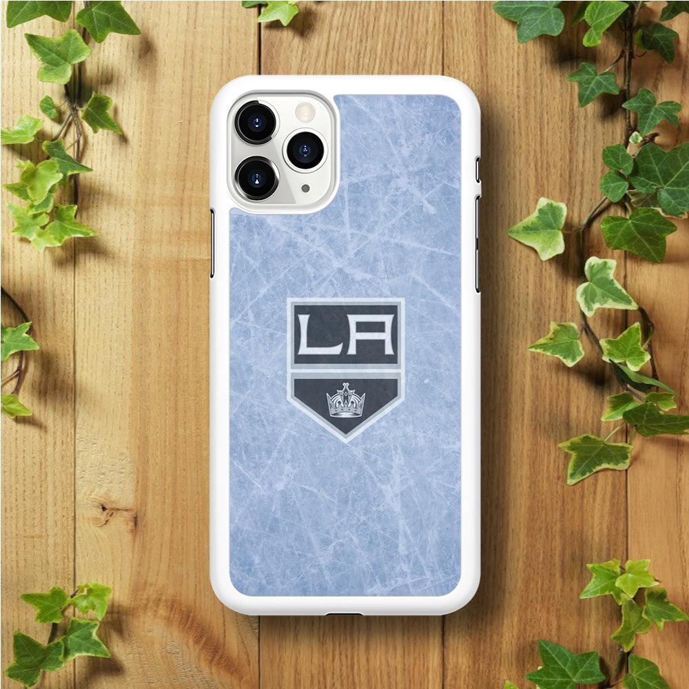 Hockey Los Angeles Kings NHL 001 iPhone 11 Pro Case-Rubber / White (2D Case)-Xtracase