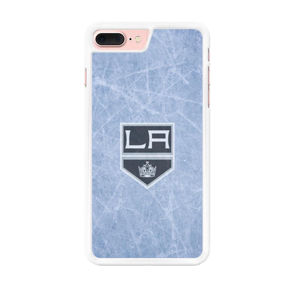 Hockey Los Angeles Kings NHL 001 iPhone 7 Plus Case-Rubber / White (2D Case)-Xtracase