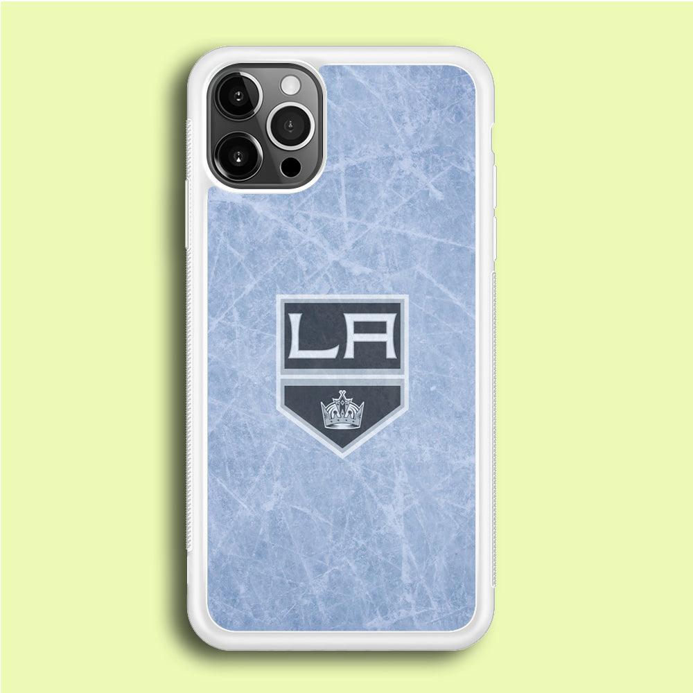 Hockey Los Angeles Kings NHL 001 iPhone 12 Pro Case-Rubber / White (2D Case)-Xtracase