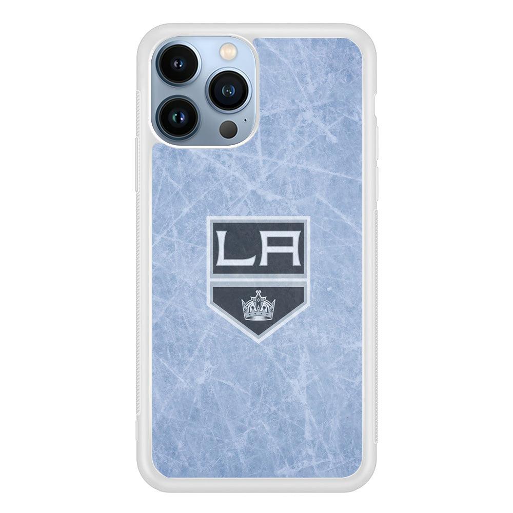 Hockey Los Angeles Kings NHL 001 iPhone 13 Pro Case-Rubber / White (2D Case)-Xtracase