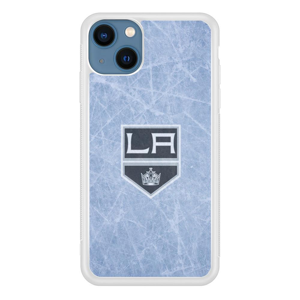 Hockey Los Angeles Kings NHL 001 iPhone 13 Mini Case-Rubber / White (2D Case)-Xtracase