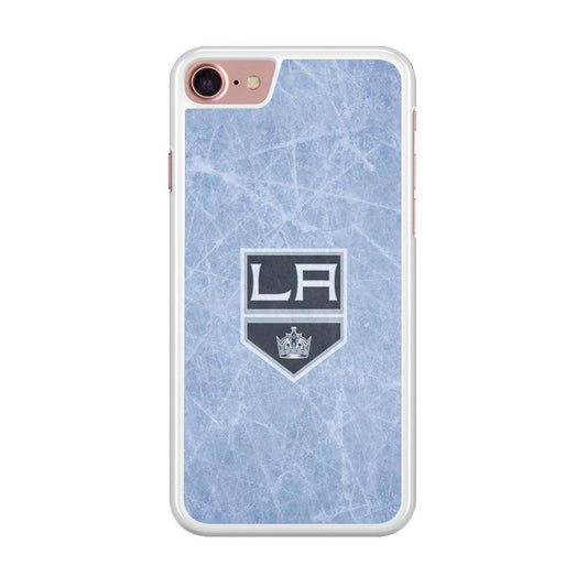 Hockey Los Angeles Kings NHL 001 iPhone SE 2020 Case-Rubber / White (2D Case)-Xtracase