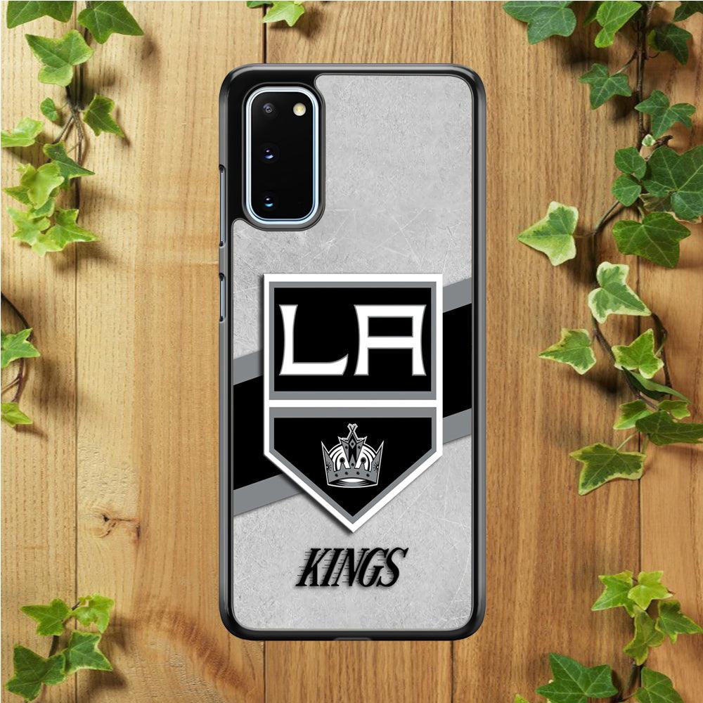 Hockey Los Angeles Kings NHL 002 Samsung Galaxy S20 Case-Rubber / Black (2D Case)-Xtracase