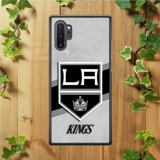 Hockey Los Angeles Kings NHL 002 Samsung Galaxy Note 10 Plus Case-Rubber / Black (2D Case)-Xtracase