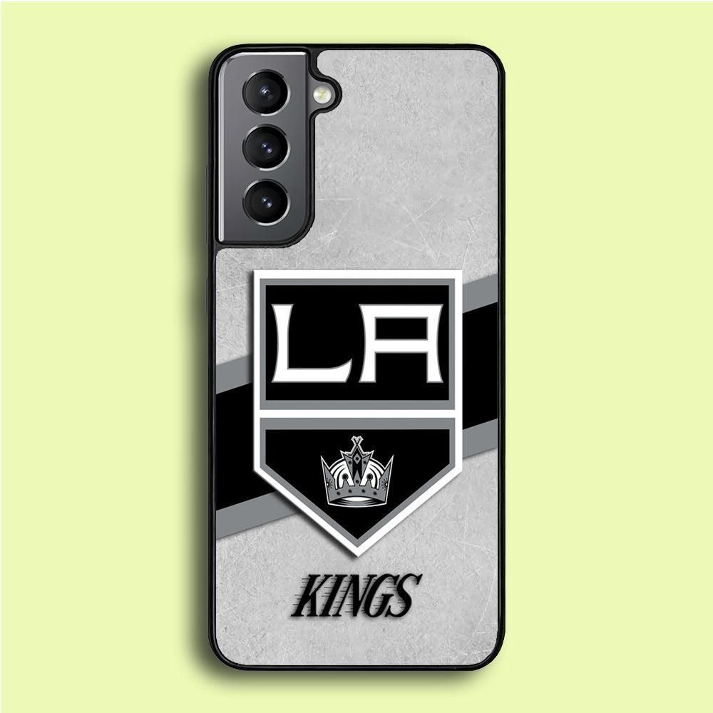 Hockey Los Angeles Kings NHL 002 Samsung Galaxy S21 Plus Case-Rubber / White (2D Case)-Xtracase