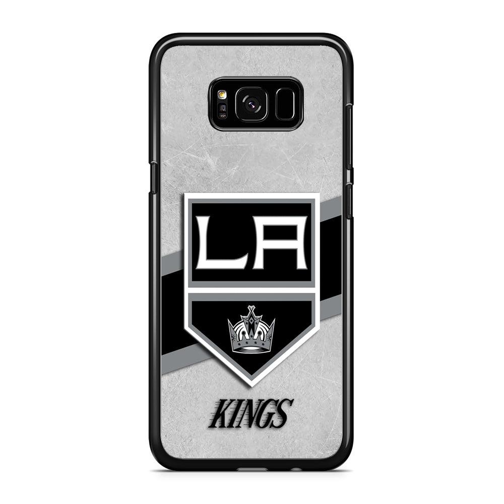 Hockey Los Angeles Kings NHL 002 Samsung Galaxy S8 Case-Rubber / Black (2D Case)-Xtracase
