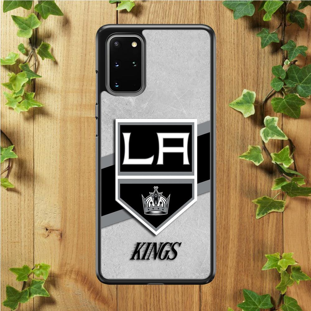 Hockey Los Angeles Kings NHL 002 Samsung Galaxy S20 Plus Case-Rubber / White (2D Case)-Xtracase