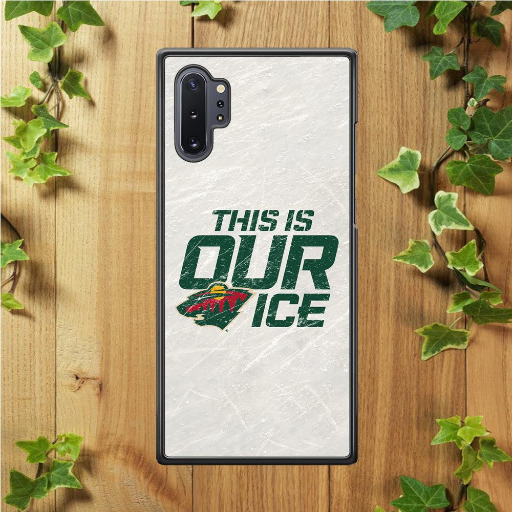 Hockey Minnesota Wild NHL 001 Samsung Galaxy Note 10 Plus Case-Rubber / White (2D Case)-Xtracase