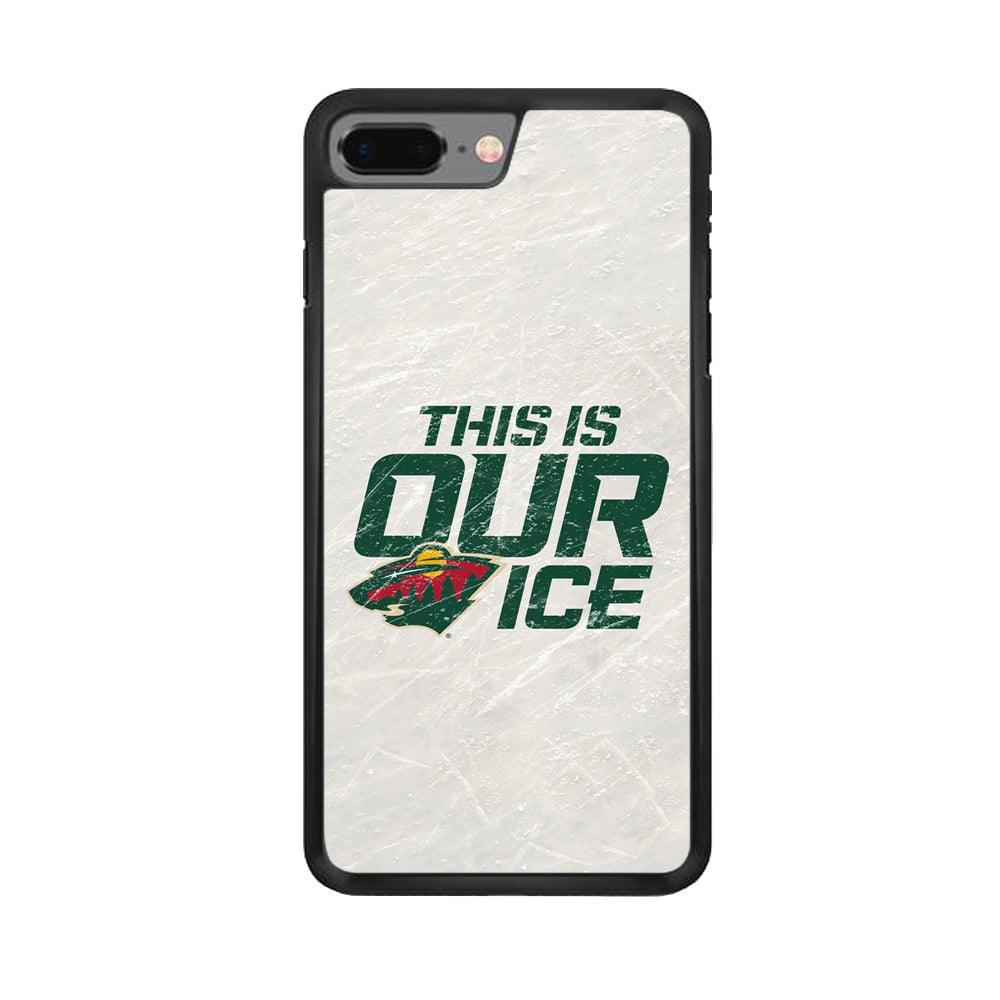 Hockey Minnesota Wild NHL 001 iPhone 7 Plus Case-Rubber / Black (2D Case)-Xtracase