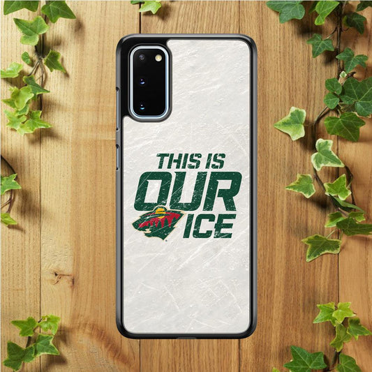 Hockey Minnesota Wild NHL 001 Samsung Galaxy S20 Case-Rubber / Black (2D Case)-Xtracase